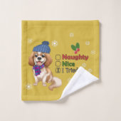 Funny Cavalier Weihnachtshandtücher Badhandtuch Set (Waschlappen)