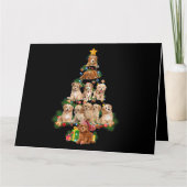 Funny Cavapoo Dog Merry Christmas Tree Cavapoo Lov Karte (Vorderseite)