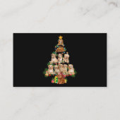 Funny Cavapoo Dog Merry Christmas Tree Cavapoo Lov Visitenkarte (Rückseite)