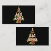 Funny Cavapoo Dog Merry Christmas Tree Cavapoo Lov Visitenkarte (Vorne/Hinten)