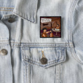 Funny Caveman Autor "Meet The Author" Button (Beispiel)