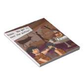 Funny Caveman Autor "Meet The Author" Notizblock (angewinkelt)