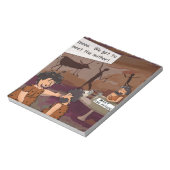 Funny Caveman Autor "Meet The Author" Notizblock (Rotiert)