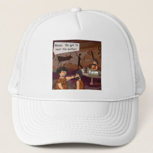 Funny Caveman Autor "Meet The Author" Truckerkappe