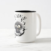 Funny Caw Shirt Black Crow Black Bird Funny Crow H Zweifarbige Tasse (VorderseiteRechts)