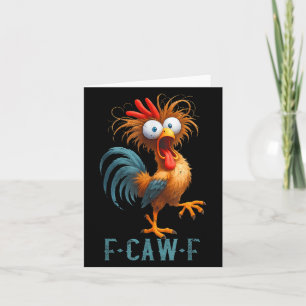 Funny Caw Shirt Black Crow Huhn Huhn Huhn H Karte