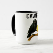 Funny Cawfee Tasse für Vogelliebhaber | Novelty Cr (Vorderseite Links)