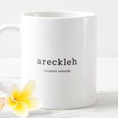 Funny Cayman Islands Dialect Areckleh Kaffeetasse