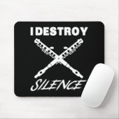 Funny Ccolo Shirt - I Destroy Silence New Year Gif Mousepad (Mit Mouse)