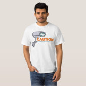 Funny CCTV Cartoon Männer T - Shirt (Vorne ganz)