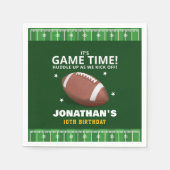 Funny Celebration: Football Field Birthday boy Serviette (Vorderseite)