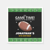 Funny Celebration: Football Field Birthday boy Serviette (Vorderseite)