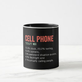 Funny Cell Phone Definition Tasse