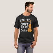 Funny Cello Player Violoncello Cellist Geschenk T-Shirt (Vorne ganz)