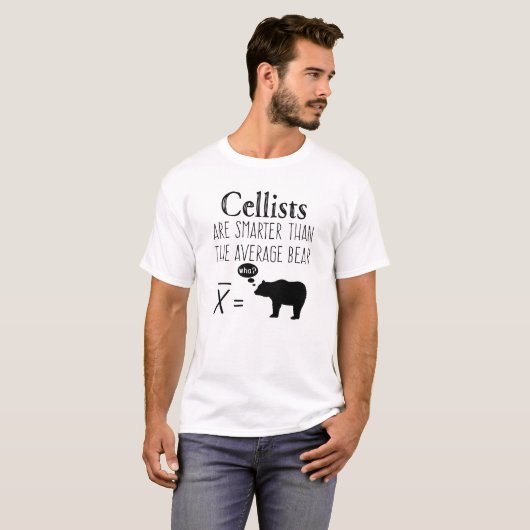 Funny Cello T - Shirt - Durchschnittsbär (Vorne ganz)