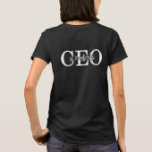 Funny CEO der Familie Mutter Tagesdesign T-Shirt (Rückseite)