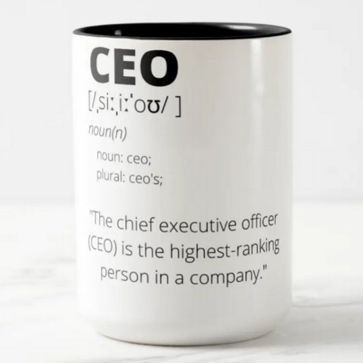 Funny CEO Geschenkidee Tasse für Damen und Herren