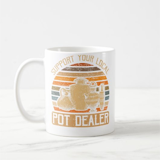 Funny Ceramics Maker Sculpt Kiln Pottery Kaffeetasse (Links)