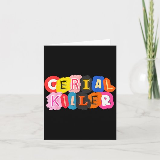 Funny Cereal Killer Cereal Design For Breakfast Lo Karte (Vorderseite)