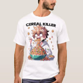 Funny Cereal Killer Design T-Shirt (Vorderseite)