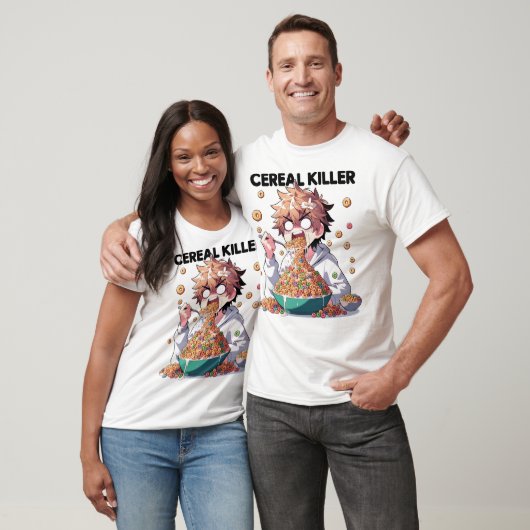 Funny Cereal Killer Design T-Shirt (Unisex)