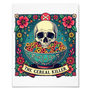 Funny Cereal Killer Familie Getreideliebhaber Fotodruck