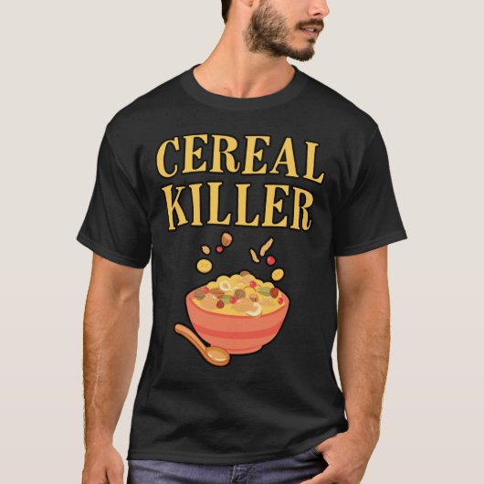 Funny Cereal killer Halloween Costume T-Shirt (Vorderseite)