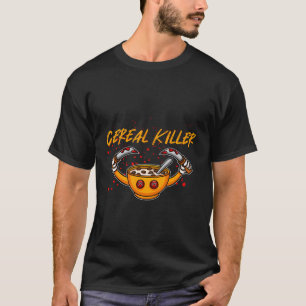 Funny Cereal Lover Killer Halloween Frühstück Humo T-Shirt