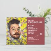 Funny Cereal Typ Weihnachten Weihnachtsfoto Karte (Stehend Vorderseite)