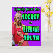 FUNNY "Certain Age" BIRTHDAY CARD Karte (Gelbe Blume)