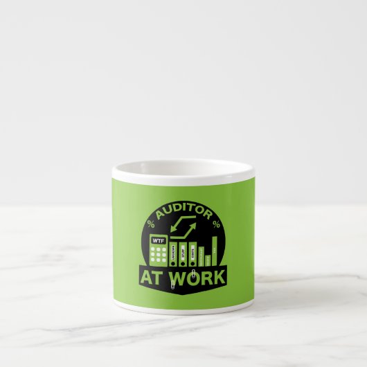 Funny Certified Auditor Gift Espressotasse (Vorderseite)