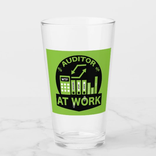 Funny Certified Auditor Gift Glas (Vorderseite)