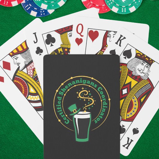 Funny Certified Shenanigans Coordinator Luck Spielkarten