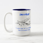 Funny Cessna Pilot Tasse (Links)