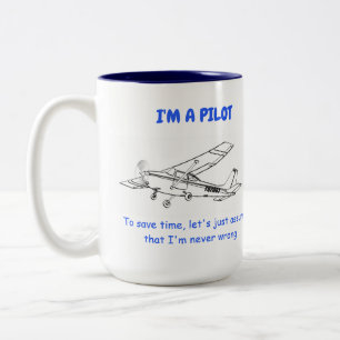 Funny Cessna Pilot Tasse
