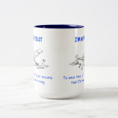 Funny Cessna Pilot Tasse (Mittel)