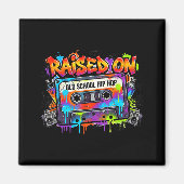 Funny Cette Graffiti 80s 90s Raised On Old School Magnet (Vorne)