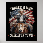 Funny Chad Bianco Cowboy Bianco Für California Gov Poster (Vorne)