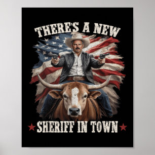 Funny Chad Bianco Cowboy Bianco Für California Gov Poster
