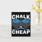 Funny Chalk ist billiger Pool Player Billiard Bill Karte (Gelbe Blume)