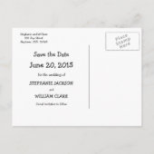 Funny Chalkboard Checkliste Save the Date Ankündigungspostkarte (Rückseite)