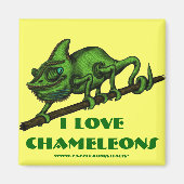 Funny chameleon Magnet (Vorne)