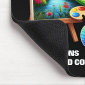 Funny Chameleons verstehen Farbtheorie Mousepad (Ecke)