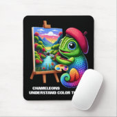 Funny Chameleons verstehen Farbtheorie Mousepad (Mit Mouse)