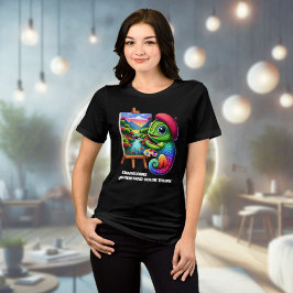 Funny Chameleons verstehen Farbtheorie Tri-Blend Shirt