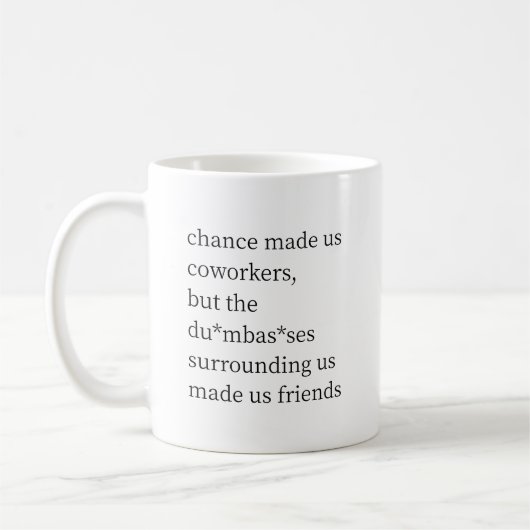 Funny Chance Made US Coworker Kaffeetasse (Links)