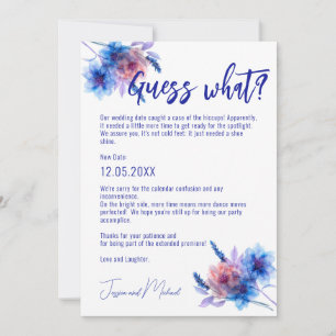 💍 Funny Change Date Pastell Whispers Meadows Save The Date