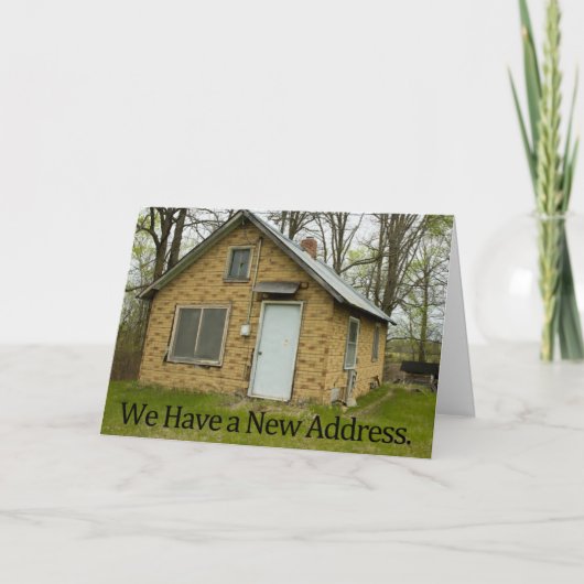 Funny Change of Address Card Ankündigung (Vorderseite)