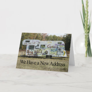 Funny Change of Address Card - Graffiti Trailer Ankündigung