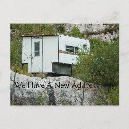 Funny Change of Address Card - Long Lost Camper Ankündigungspostkarte (Vorderseite)